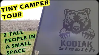Full Tour of Our Kodiak Stealth Tiny Camper by Rustic Trail Teardrop + Camping Impressions