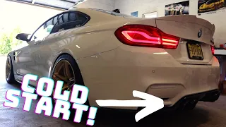 2018 BMW M4 comp Cold Start LOUD!