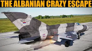 1975 Albanian Mig-21Crazy Escape From Yugoslavia | DCS Reenactment