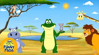 Mouse and Crocodile with lyrics - Funny Frog