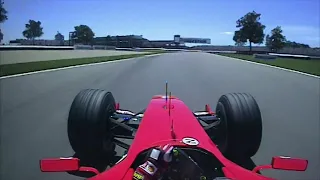 Barrichello's 2004 USA pole lap onboard