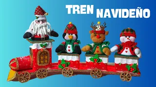 COMO HACER UN TREN NAVIDEÑO parte 1