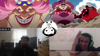 Luffy Gear 4th vs Big Mom reaction mashup - one piece