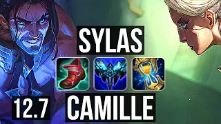 SYLAS vs CAMILLE (TOP) | Legendary, 7 solo kills, 17/3/6, 1.1M mastery | EUW Master | 12.7