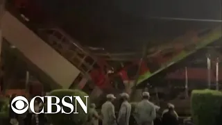 What led to the train collapse in Mexico City?