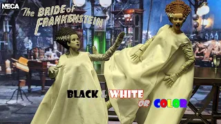 Neca Bride of Frankenstein Black & White or Color Review, Unboxing & Comparison. Universal Monsters.