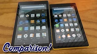 Amazon Fire 7 vs Fire HD 8 with Alexa - Speed Test (2017 Model)