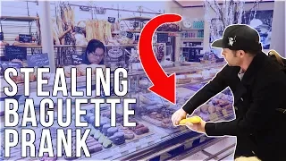 Stealing Baguettes Prank🥖 in Paris Prank -Julien Magic