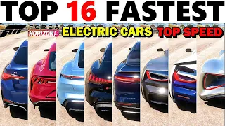 Top 16 Fastest ELECTRIC CARS in Forza Horizon 5