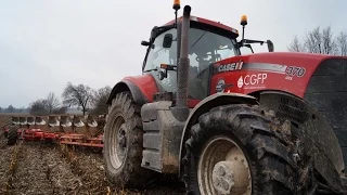 Jesienna orka na 33 skiby i 1175KM - w akcji 2x Case IH, John Deere, Steyr