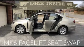 New Mod For My 2014 MK6 Jetta S - A 2015+ Jetta Facelift Seats With Lumbar Support
