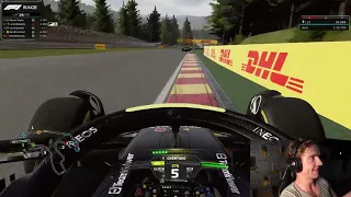 Jarno Opmeer VS Thomas Ronhaar CRASH On Board PSGL Round 11 SPA