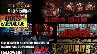 HHN 31 | Inside All 10 Houses At Halloween Horror Nights 31