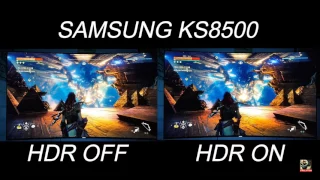 Horizon zero dawn HDR vs SDR comparison on PS4 pro on a Samsung KS8500