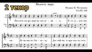 Милість миру П. Чеснокова твір 27 #6 (2 тенор)