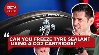 Do CO2 Cartridges Really Freeze Your Tubeless Tyre Sealant? | GCN Tech Clinic