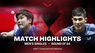 Tomokazu Harimoto vs Kanak Jha | MS | Singapore Smash 2022 (R64)