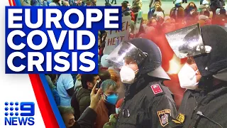 Thousands protest Belgium’s COVID-19 rules, Europe becomes pandemic hotspot | 9 News Australia