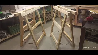 Stavební skládací kozy (rychle, jednoduše, levně) | Folding Sawhorses (fast, easy, cheap) |