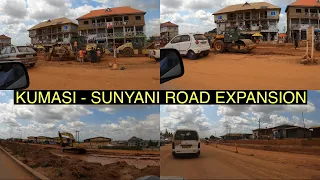 MASSIVE WORK ONGOING : UPDATE ON THE ABUAKWA- TANOSO DUAL CARRIAGEWAY || KUMASI - SUNYANI ROAD 🇬🇭