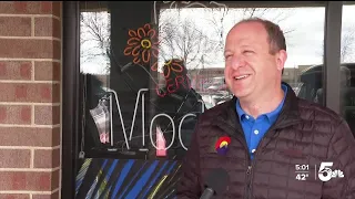 Gov. Polis visits with small business owners during visit to the Springs