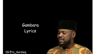 Adam_a_Zango Gambara lyrics
