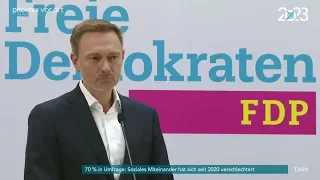 Christian Lindner antwortet auf Frage zur Finanzierung weiterer 2,7 Milliarden für Ukraine 15.5.23