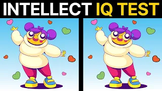 Perfect score = IQ 150🔥Spot the Difference ! Intellect IQ Test