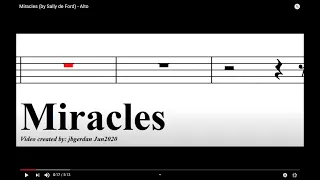 Miracles (by Sally de Ford) - Alto