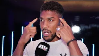 ANTHONY JOSHUA REACTS TO OLEKSANDR USYK WEIGH IN & GIVES FINAL THOUGHTS BEFORE FIGHT / USYK-JOSHUA 2