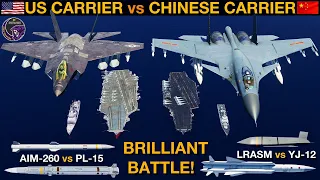 RE-MODERNIZED 2025 US Carrier Group vs 2025 Chinese Carrier Group (Naval Battle 76) | DCS