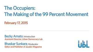 The Occupiers: The Making of the 99 Percent Movement (full program)