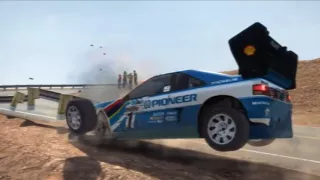 DiRT rally / Peugeot 405 T16 Pikes Peak crash