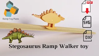 DIY Dinosaur Toy build your own Wooden Ramp walker.