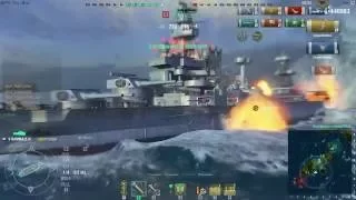 7 Achievements in a Single Battle [164k Damage] with Kamikaze R - World of Warships