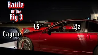 1000+ 2jz SWAPPED 300Zx TAKES OVER THE STREETS!!  (FAST CORVETTES,MUSTANGS,BOOSTED TRUCKS)
