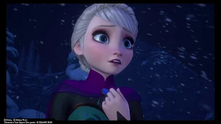 Kingdom Hearts 3 - Elsa + Larxene Cutscene (Frozen)