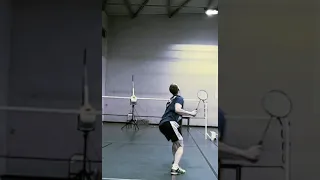 Jump, smash, repeat. Slowmotion badminton