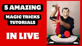 5 AMAZING MAGIC TRICKS TUTORIALS IN " LIVE "