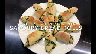 Savoury Spinach Bread Rolls Recipe