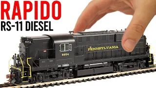 The Gold Standard In Model Trains | Rapido RS-11 | Unboxing & Review