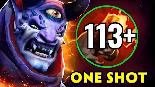 +113 Stacks Finger of Deaths🔥Lion 114Kills One Shot 10000+ Damage Dota 2