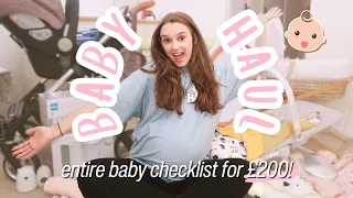 Newborn Baby Haul | Checklist for £200! | Newborn Essentials
