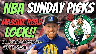 HUGE ROAD LOCK!! NBA Picks Today 2/11/2024 | Free NBA Picks, Predictions, & Sports Betting Advice