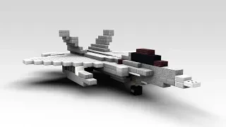 Minecraft F-22 Raptor Fighter Jet Tutorial