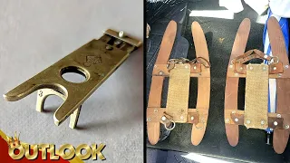 What Is This Mysterious Object That Looks Like A Cigar Cutter And This Thing With Leather Straps?