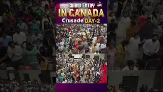 🇨🇦 GRAND ENTRY IN CANADA CRUSADE DAY 2 🇨🇦 ||#shorts || Ankur Narula Ministries