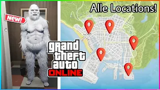 YETI OUTFIT freischalten! Alle 5 Hinweis-Orte der YETI JAGD & SCHATZSUCHE in GTA 5 ONLINE!