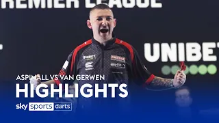 Aspinall shocks MVG! | Nathan Aspinall vs Michael van Gerwen | Premier League Darts Highights