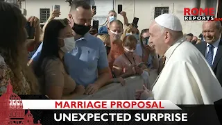 Pope’s blessing during audience turns into an unexpected surprise